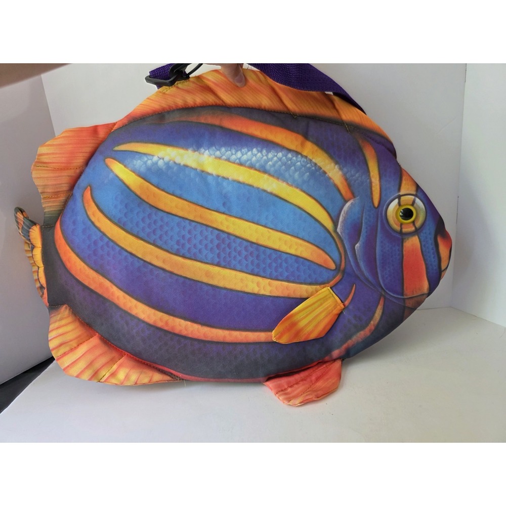 Vintage Insulated fish bag Angel fish nwot large 23x15"